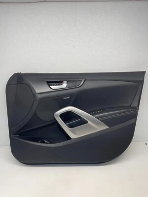 Hyundai Veloster 2012-2015 turbo pasajero delantero derecho panel de moldura de puerta negro fabricante de equipos originales Foto 1 de 4