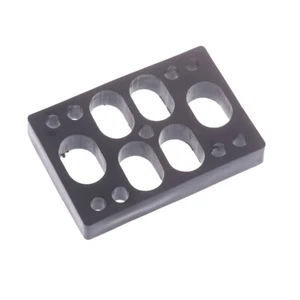 Black PU Longboard Riser Pads Skateboard Shock Pads For Truck Mounting Hardw _in - Picture 1 of 20