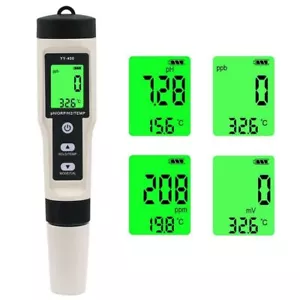 Portable 4 In 1 Hydrogen-Rich Test Pen PH/ORP/TEMP Water Quality Meter Tester RA - Picture 1 of 12
