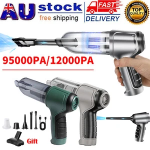 95000PA Wireless Car Vacuum Cleaner Handheld Vaccum Mini Power Suction Dust Blow - Picture 1 of 21
