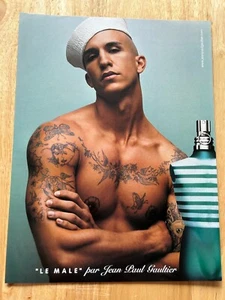 Vintage 2003 Jean Paul Gaultier Le Male Aftershave Original Advert Advertising - Foto 1 di 1