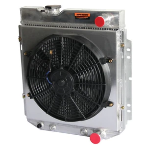 3Row SPAWON Radiator+Fan Shroud Fit Ford Mustang 1963-66 Mercury Comet 63-65 259 - Picture 1 of 7