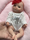 Mini poupée bébé 11 pouces Reborn corps entier silicone solide anatomiquement correcte