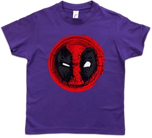 MUTANT MASK II Kids Boys T-Shirt Skull Logo Symbol Sign Superhero Deadpool - Picture 1 of 1