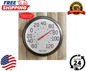 Taylor Extra Large Indoor Outdoor Thermometer 13.25 inch Dial Patio Temperature - Picture 1 of 7