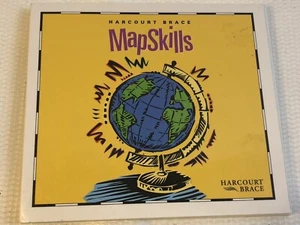 PC CD Rom Map Skills Social Studies Geography Harcourt Bruce 1996 Mac Win 3.1 95 - Picture 1 of 5