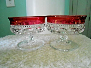 FOUR Kings Crown Sherbet Ruby Flash Champagne - Picture 1 of 3
