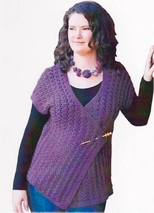 ELEGANT Lisa Cardigan/Apparel/ Crochet Pattern INSTRUCTIONS ONLY - Picture 1 of 1