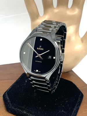 Rado Men's Watch R27056712 True Swiss Automatic Diamond Black Dial Ceramic 40mm - image 1 of 4