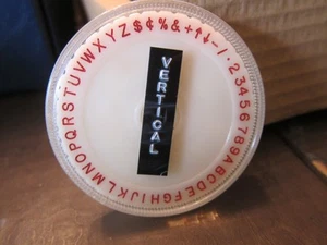 Dymo VERTICAL Font Character Wheel Replacement for M10 Label Embosser Maker - Picture 1 of 1