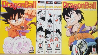 Dragon Ball Complete Set  English Manga Set Volumes 1-5 VIZBIG Edition 3in1 New  - Image 1 of 4