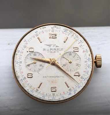 МЕХАНИЗМ SURREX 17 RUBIS РУЧНОЙ LANDERON 51 МУЖСКОЙ 36 ММ НА ЗАПЧАСТИ - Изображение 1 из 4