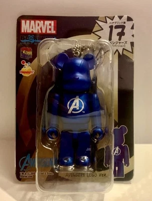 Marvel Comic Japan Medicom Bearbrick Happy Lottery 100% Figure Avengers Logo #17 - Image 1 of 2