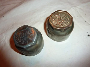 FORD (2) GREASE CAP DUST COVER WHEEL CENTER CAP HUB CAP - Picture 1 of 3