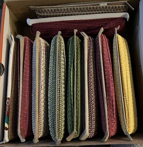 VINTAGE CONSO BRAID KNIT GIMP 1/2 " UPHOSTERY CRAFTS NOS LOT of 10 - Picture 1 of 13
