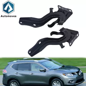 HOOD HINGE RIGHT & LEFT PAIR SET FIT FOR NISSAN ROGUE 2014 2015 2016-2018 2019 - Foto 1 di 8