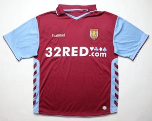 ASTON VILLA 2006/2007 HOME FOOTBALL SHIRT SOCCER JERSEY KIT HUMMEL MENS S SMALL - Picture 1 of 16