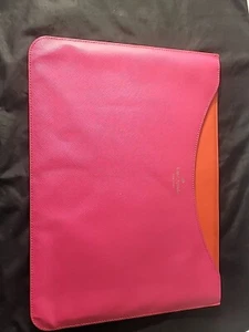 Kate Spade Pink/Orange Colored Leather Document Holder Bag - Picture 1 of 6