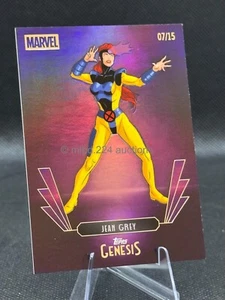 Carta Topps 2025 Disney Genesis JEAN GREY Viola #07/15 65 Pixar Marvel Star Wars - Foto 1 di 2