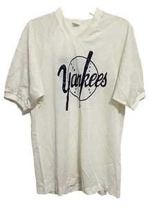 THURMAN MUNSON 15 New York Yankees Adult VTG Rare Nylon 70s Jersey M MJ Soffe - Picture 1 of 8