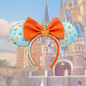 2024 Disneys-Parks Loungefly Flower & Garden Orange Bird Ears New Ship  Headband - Picture 1 of 7