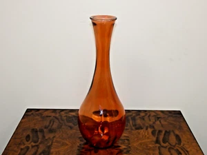 18"x7" UMA Orange Glass Vase - Picture 1 of 3