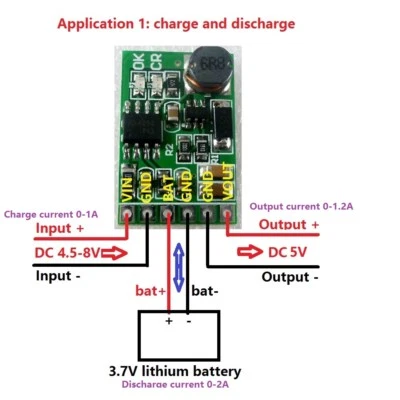 5V UPS Power Diy Board Charger & Step-up DC DC Converter Module 3.7V Li-ion LiPo - Image 1 of 4