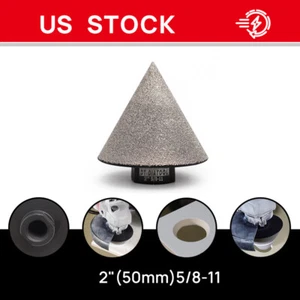 Broca de fresado de orificio de bisel biselado de diamante de 2"/50 mm para granito vidrio cerámica - Imagen 1 de 9