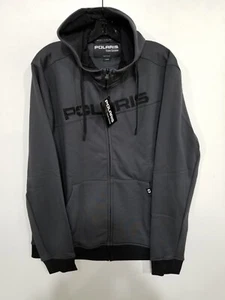 Polaris Tech Full Zip Hoodie Sz Lg - Gray - Picture 1 of 7