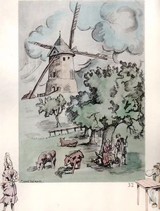 AQUARELLE COULEUR VIEUX MOULIN / Moulin de Flers de l'Orne ( Orne ) - Imagen 1 de 1