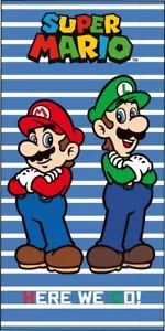 Super Mario Bad Strandtuch 140x70 cm 100% BAUMWOLLE Luigi - Bild 1 von 1