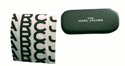 The Marc Jacobs Gafas de sol Estuche para gafas Cuero Negro Carcasa rígida con bolsa de tela Foto 1 de 4