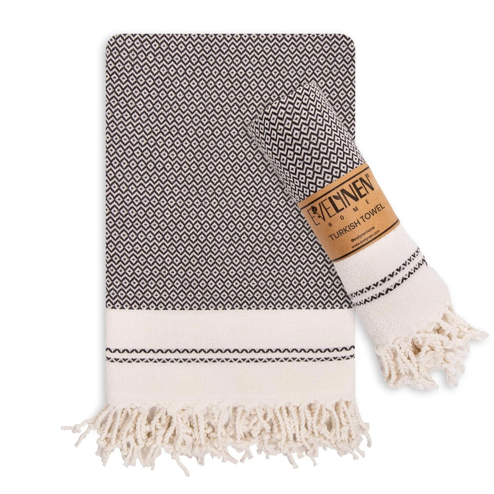 Evelynen Toallas de Mano Turcas para Baño y Cocina Toallas Decorativas Juego de... Foto 1 de 4