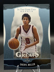 Cheryl Miller 2024 Foglia PLATINO Nel Gioco Usato Sportivo Inserto Blu TG5 - Foto 1 di 3