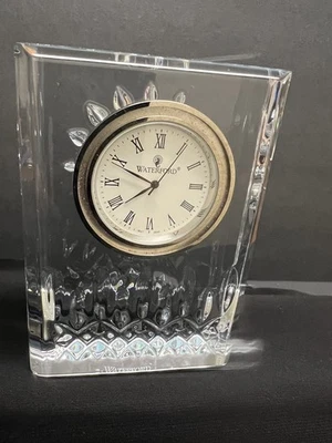 Waterford Crystal Lismore Small Clock, 4.5” High - New Battery - Working  - Image 1 of 4