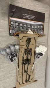 Lote Decoraciones Halloween Calavera Esqueleto Decoración Hogar- - Imagen 1 de 8