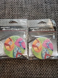 Flip Flops Absorbent Stone Coaster for Car Cup Holder - Set of 2 - Picture 1 of 1
