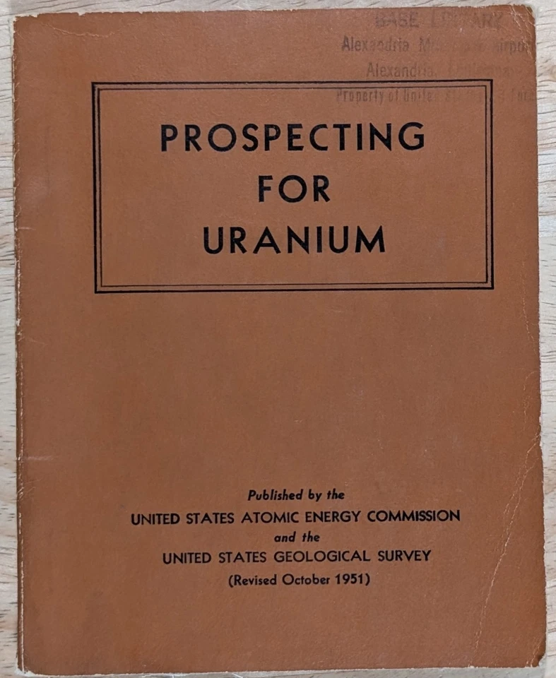 Folleto de energía atómica Gilbert Prospecting for Uranium Washington 1949 Washington Foto 1 de 4