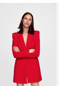 ZARA DOUBLE BREASTED TAILORED FROCK COAT Size M - Picture 1 of 16