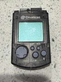 Sega Dreamcast Memory Card VMU Clear Smoke Black HKT-7000 Tested Free Working