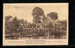 AK Ober-Sprockhövel, Sommerlokal und Gondelteich Auf der Kleinbeck, Inh.: Fried  - Picture 1 of 2