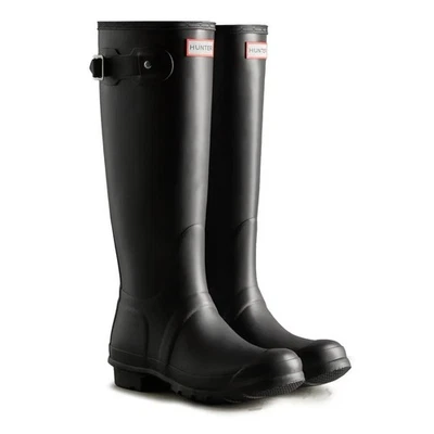 Botas de Lluvia Altas Originales Cazadoras para Mujer-Negro Caucho Natural Impermeables Talla 9 Foto 1 de 4
