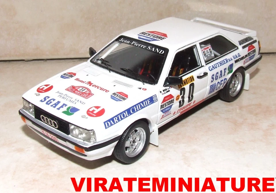 AUDI COUPE QUATTRO 85°RALLYE MONTE CARLO 1987 PIERRE BOS TROFEU LIMITEE A 150 EX - Photo 1/1