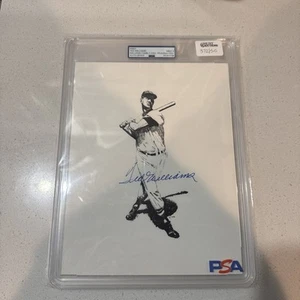 PSA Encased Ted Williams Autograph Graded a Mint 9! Size 8.5x11 - PSA Certified - Picture 1 of 7