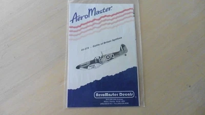 Very Rare Aeromaster 1/48 Battle of Britain Spitfires decal sheet  New #48-078 - Image 1 of 4