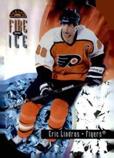 1997  Leaf #2 Eric Lindros Fire On Ice /1000     Flyers