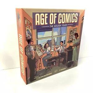 ZEITALTER DER COMICS: DIE GOLDENEN JAHRE BRETTSPIEL + Metallmünzen + Emaille Mastery Token - Bild 1 von 13