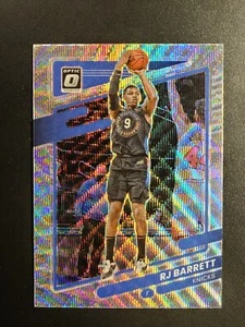 2021-22 Donruss Optic RJ BARRETT Knicks #63 SILVER WAVE PRIZM - Picture 1 of 2