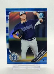 2019 Bowman Chrome Prospects Ryan Weathers Blue Refractor #BCP-66 039/150 - Bild 1 von 2