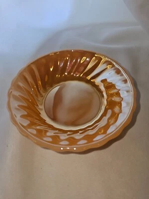 Cuenco vintage Anchor Hocking Suburbia Peach Luster 4,5" Foto 1 de 4